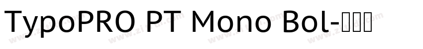 TypoPRO PT Mono Bol字体转换